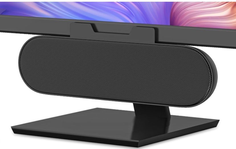 Computer Speakers for Desktop Monitor,Single USB Speakers for Desktop PC,Laptop Speaker with Loud Sound,Volume Control Easily Clamps to Monitors(USB-C