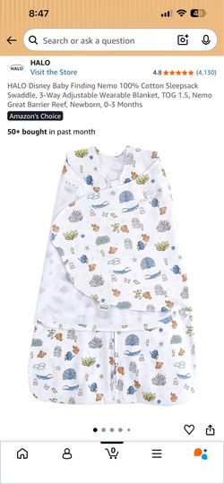 HALO Finding Nemo swaddle