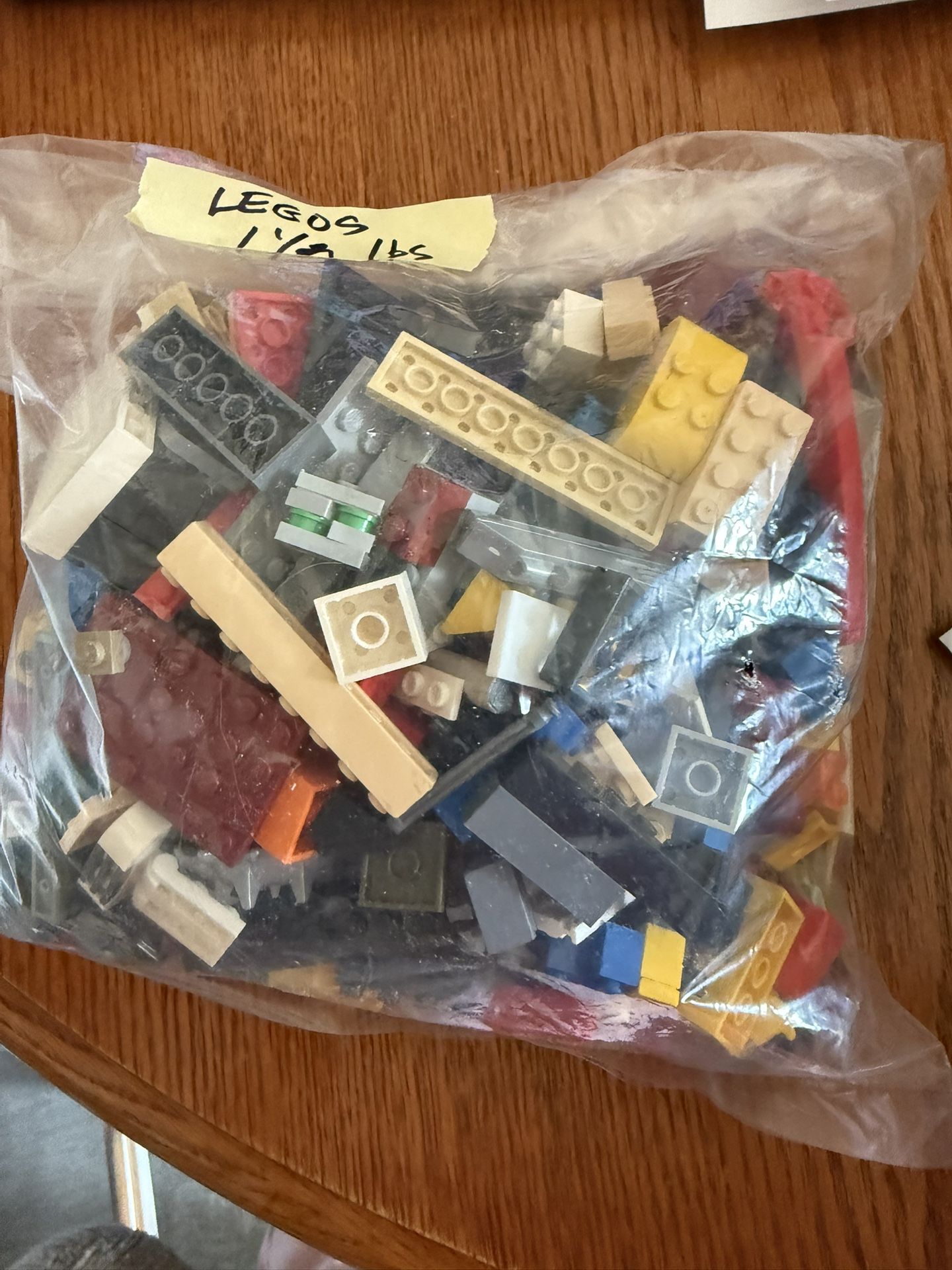 Legos Assorted Loose Mixed Pieces. Bag - 1.5 Lbs
