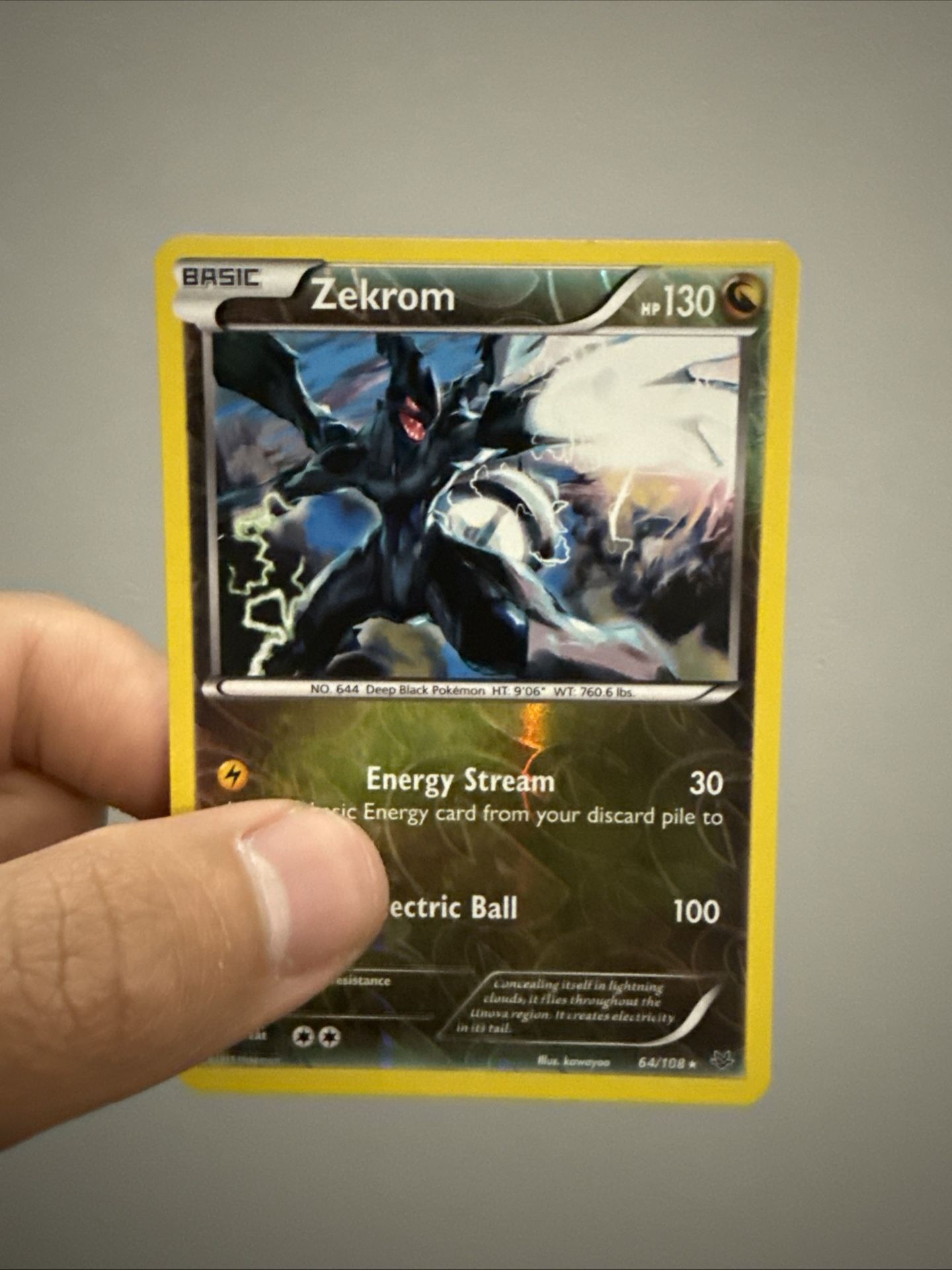 Pokemon (Zekrom) Card