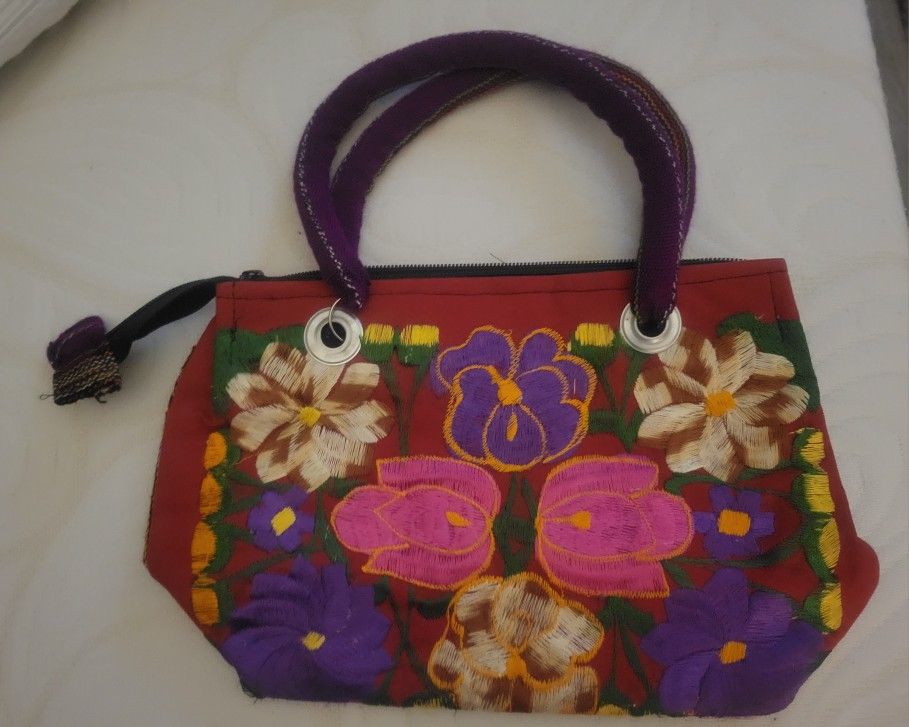 Womens Braided  Oaxacan Bag 