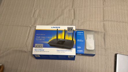 Linksys AC1900 Max-Stream Dual-Band Gigabit Router + FREE Wi-Fi Extender