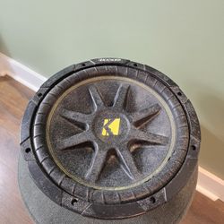 KICKER - CompC 10" Single-Voice-Coil 4-Ohm Subwoofer - Black