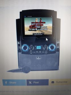 Home cd player stereo with karaoke mic 🎤