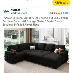 Sectional Sleeper Sofa 