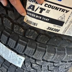 4 Tires 265x65-18 $1200 No Install 