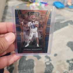 Anthony Richardson Select Rookie Draft Pick Blue Football Card
