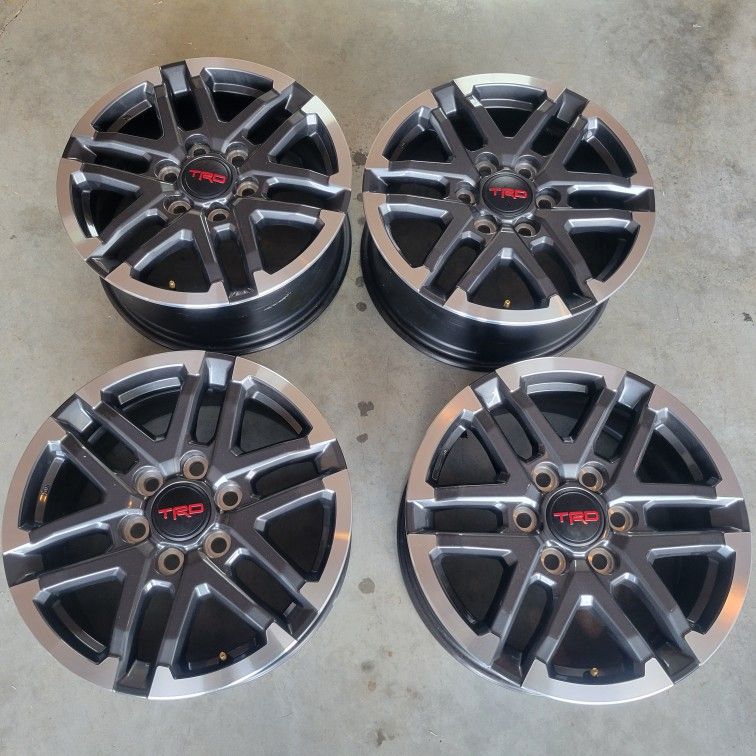 2025 Toyota TACOMA TRD SPORT OEM WHEELS And Lug Nuts.