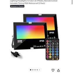 50W RGB LED Lights (2 Pack)