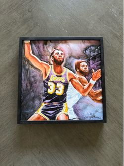 Kareem Abdul Jabbar Mini Framed Painting