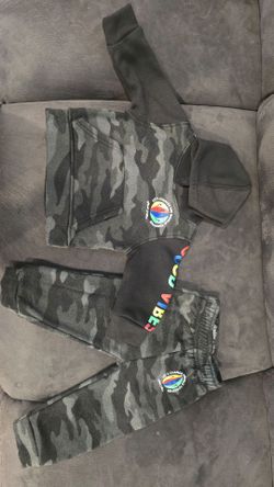 Kids Camo Good Vibes Hoodie and Jogger Set