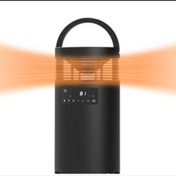 Utilitech Up to 1500-Watt Ceramic Tower Indoor Electric Space Heater with Thermostat w/ Remote