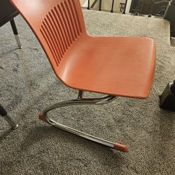 Orange /Coral Kid Chair That Rocks