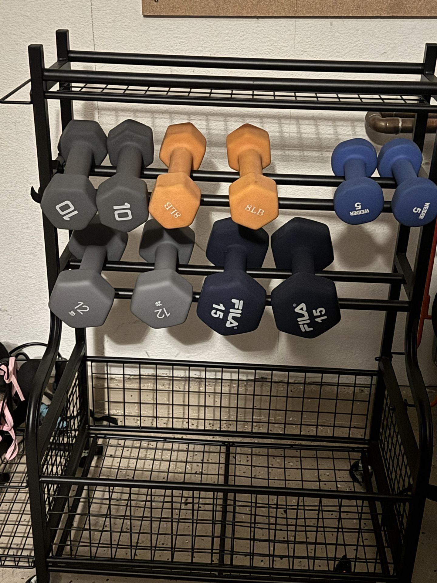 Work Out Equipment With Rack