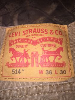 Khaki Levi jeans 36x30