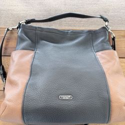 Coach Pebbled Leather Colorblock Shoulder Bag – NEW!