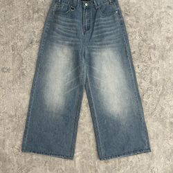 Starred Light Blue Denim Jeans 