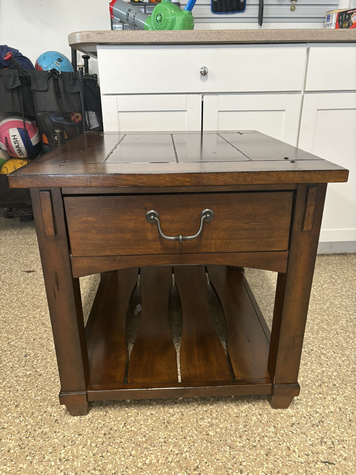 End Table Solid Wood Farmhouse 