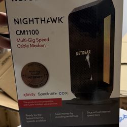 Netgear Nighthawk CM1100 Multi-Gig Speed Cable Modem.