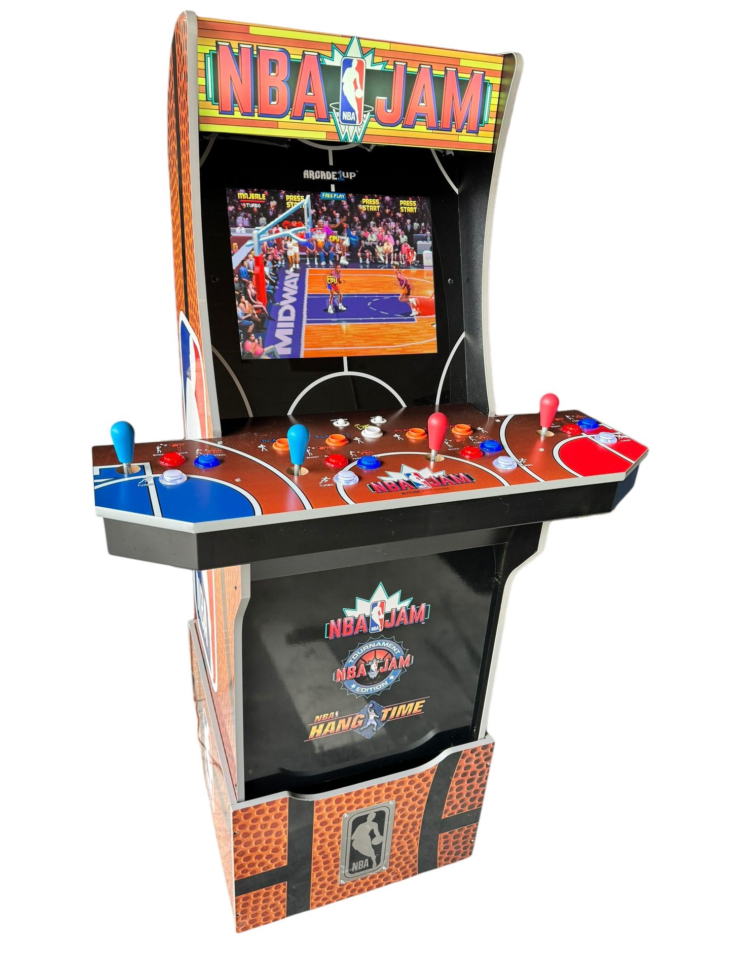 Arcade1Up NBA JAM Home Arcade Machine with stool