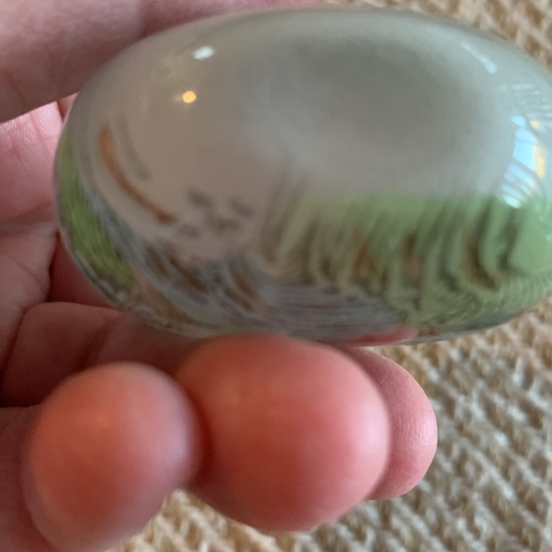 Reverse Glass Snuff Bottle, Mountain Scene Other - Collectibles & Art