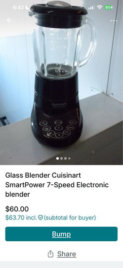 Glass Blender Cuisinart SmartPower 7-Speed Electronic blender
