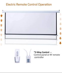 120” Motorized Projector Screen