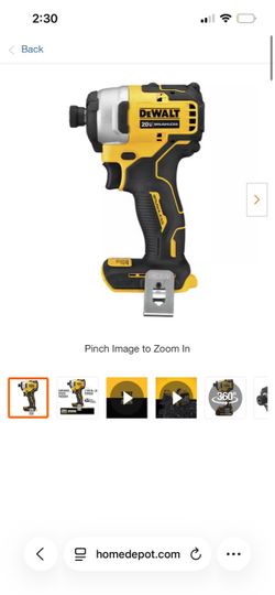 20v impact Dewalt drill