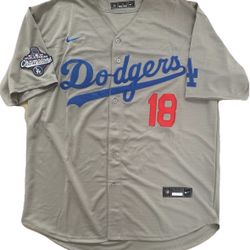 Yoshinobu Yamamoto LA Dodgers Mens M, L, and XL Championship ‘25 Patch Jersey RARE Los Angeles