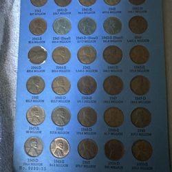 LINCOLN HEAD CENT COLLECTION STARTING 1941