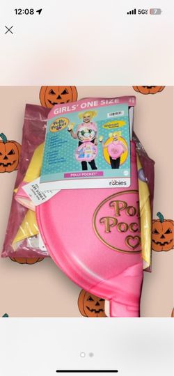 Polly Pocket Girls Halloween Costume One Size