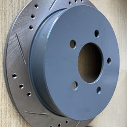 Lincoln Blackwood 2002 Rear Drill Slot Rotors Ceramic Brake Pads 