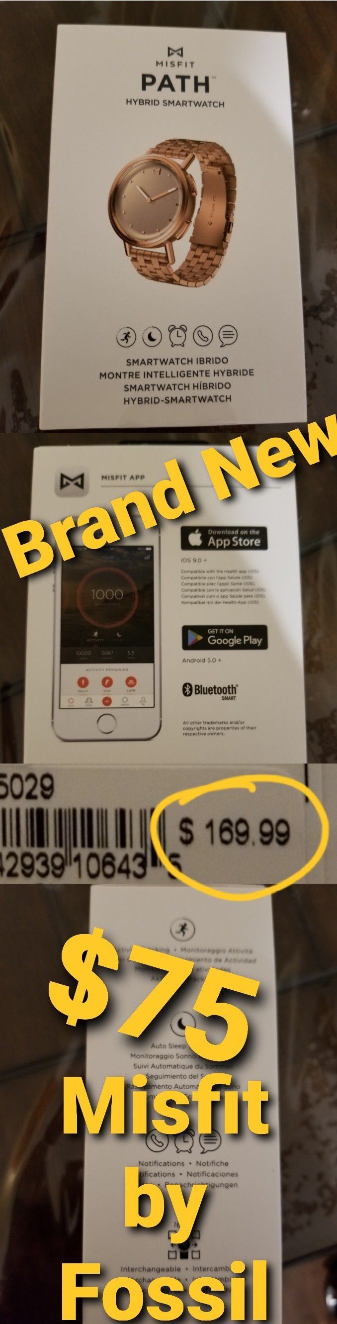 Brand New Misfit Path Hybrid Smartwatch by Fossil smart watch