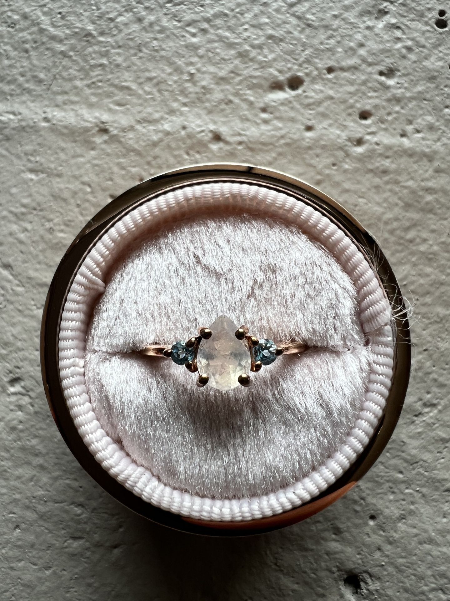 Moon Magic - Authentic Rainbow Moonstone, Ruby, Garnet, Rose Quartz, Obsidian, Amethyst, Opal Rings/Real 925 Sterling Silver - 18k Rose Gold Rings for
