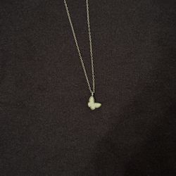 S925 silver butterfly necklace