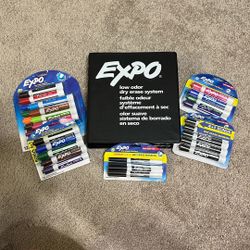 EXPO Dry Erase Markers System w Extra Markers