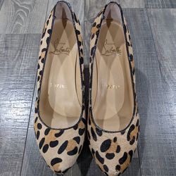 Christian Louboutin Cheetah heels Authentic Sz 40