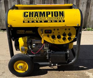 Champion portable Generator, Heavy Duty, 7000 max Watts, electric key start.