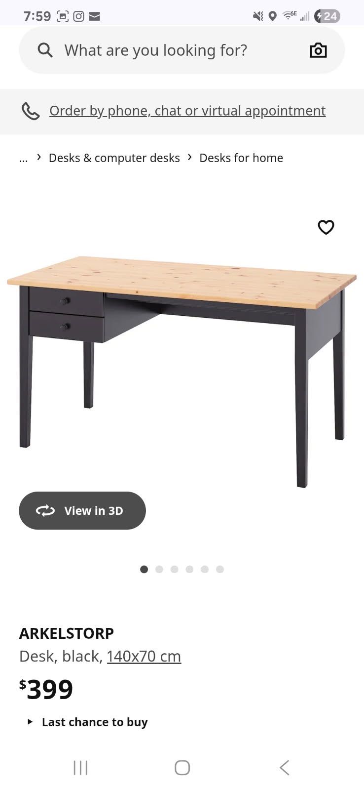 IKEA work/computer desk. Free Delivery