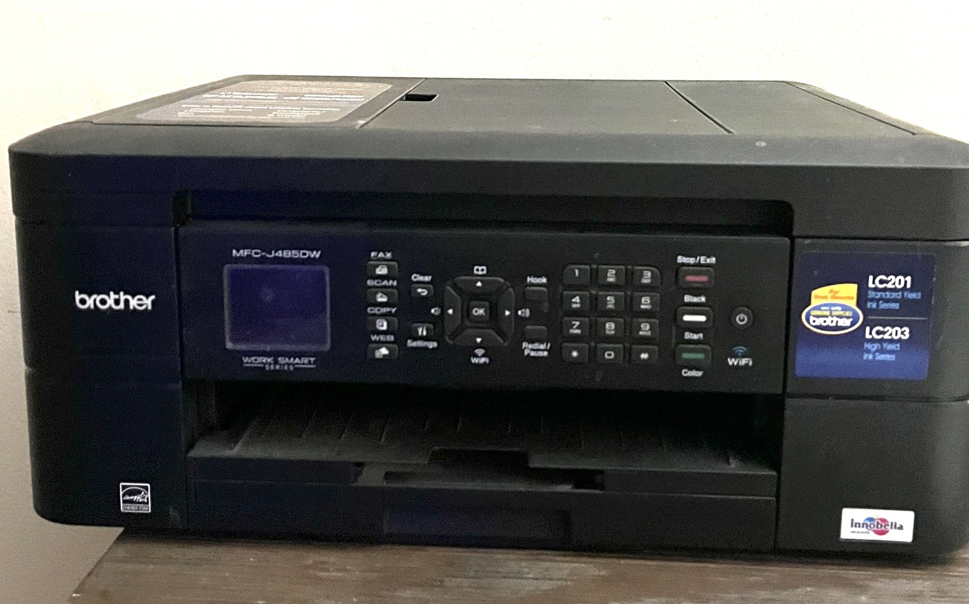 Brother MFC-J485DW Wireless All-In-One Color Printer w/ Print Copy Scan
