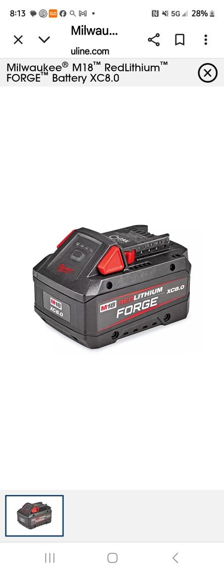 Milwaukee Red Lithium High Output Battery
