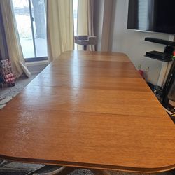 Vintage Duncan Phyfe Dining Table W/ Chairs