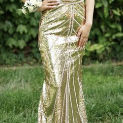 Vestido Para El Prom  En  Talla S. Muy Bonito Para Cualquier Fiesta 