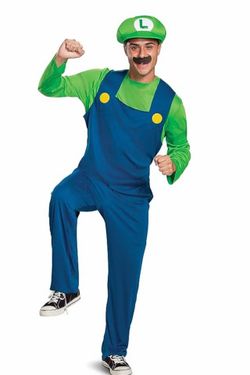 Luigi Halloween Costume Adult size large ￼