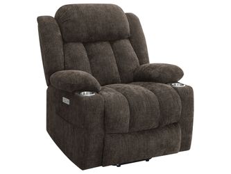 Houston Dark Brown Power Lift Recliner