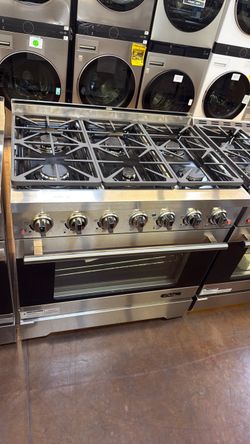 NXR 36” 6-Burner Stainless Steel Gas Range