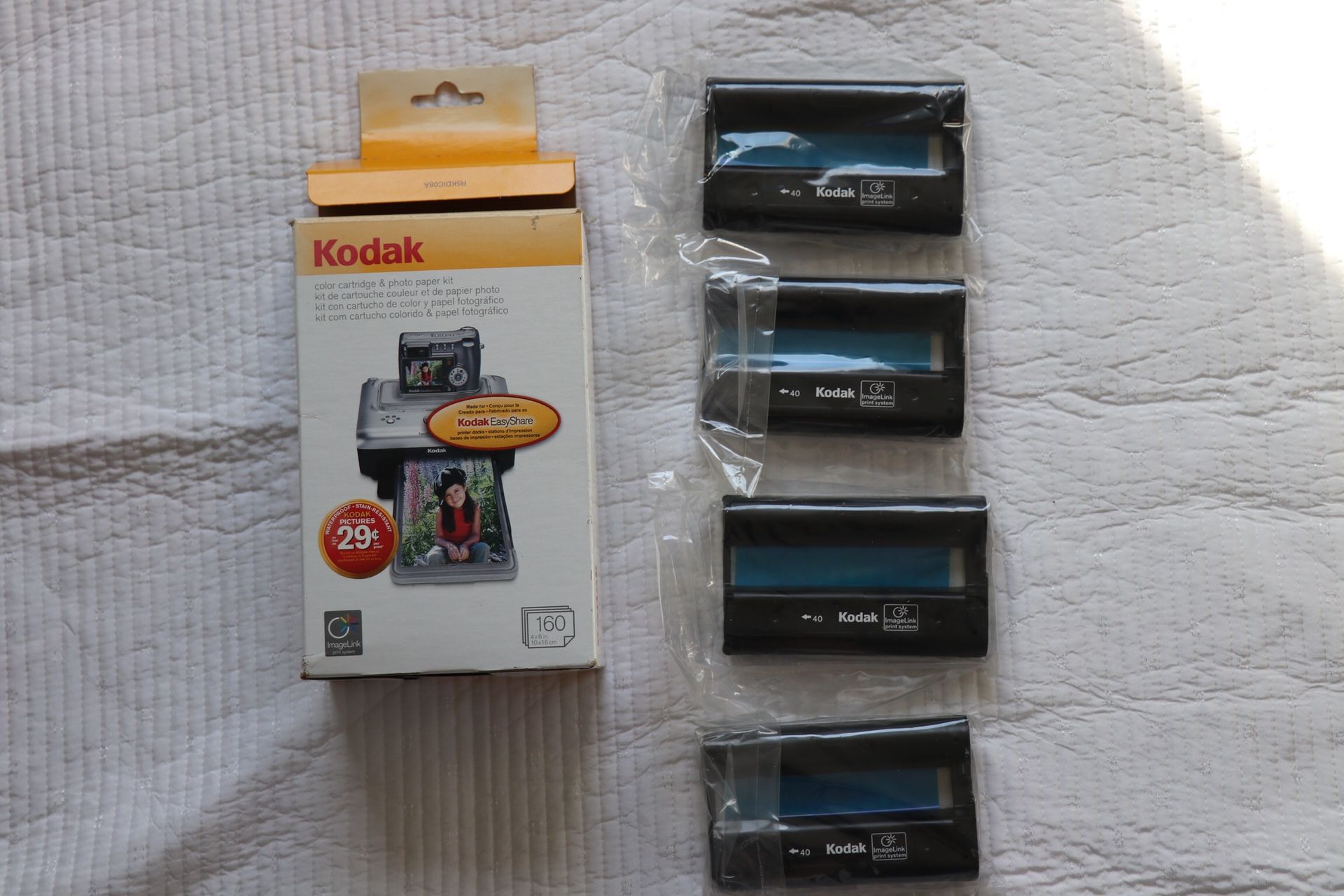 KODAK PH-160 Color Cartridge & Photo Paper Kit for EasyShare