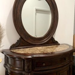 Entry Furniture With Mirror 