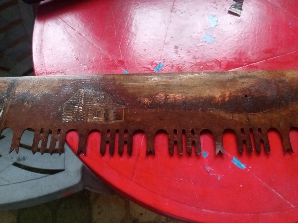 Painted Antique Saw Blade,Without Handles