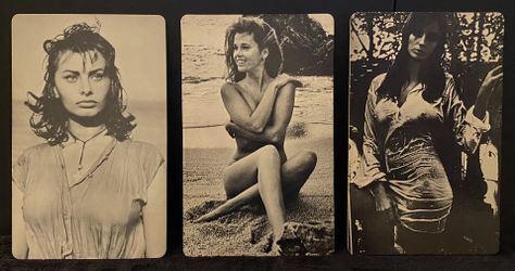Vintage Hollywood/Celebrity Cardboard Postcards Set